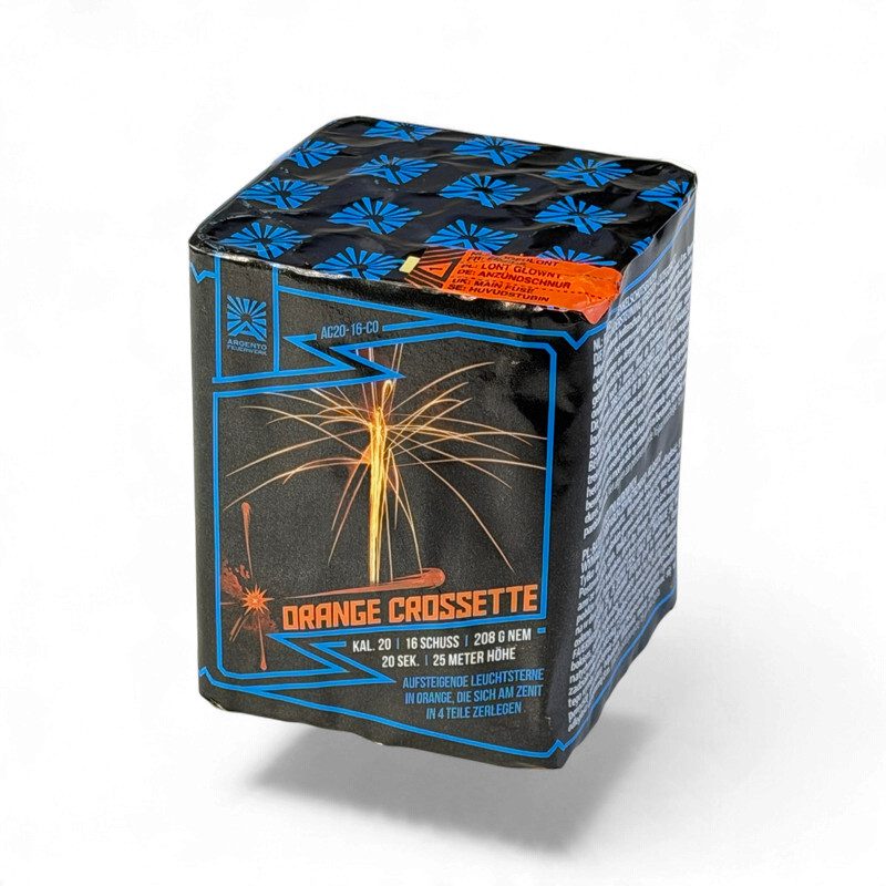ORANGE CROSETTE ARGENTO 16 STRZAŁÓW 20MM AC20-16-C0