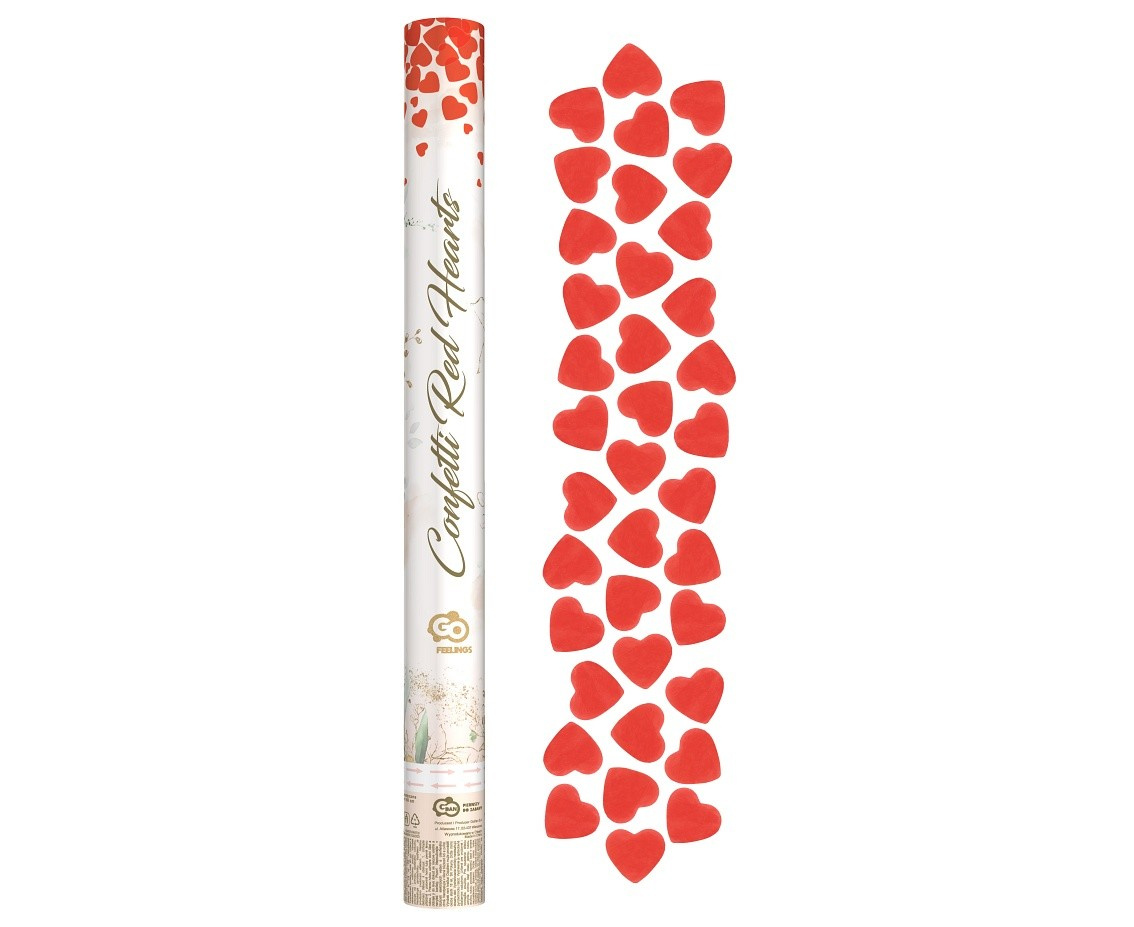 KONFETTI ROTE HERZEN 60CM JC-KPSC60