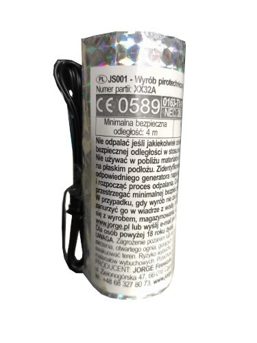 SILBERNE FONTÄNE 2,5M 15 SEK. JS001