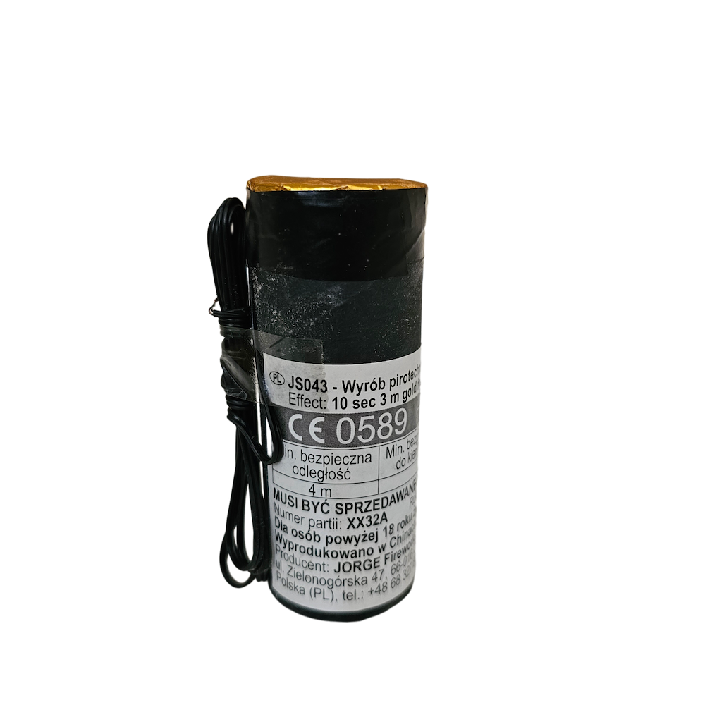 GOLDENE FUNKENFONTÄNE 3M 10 SEK. JS043