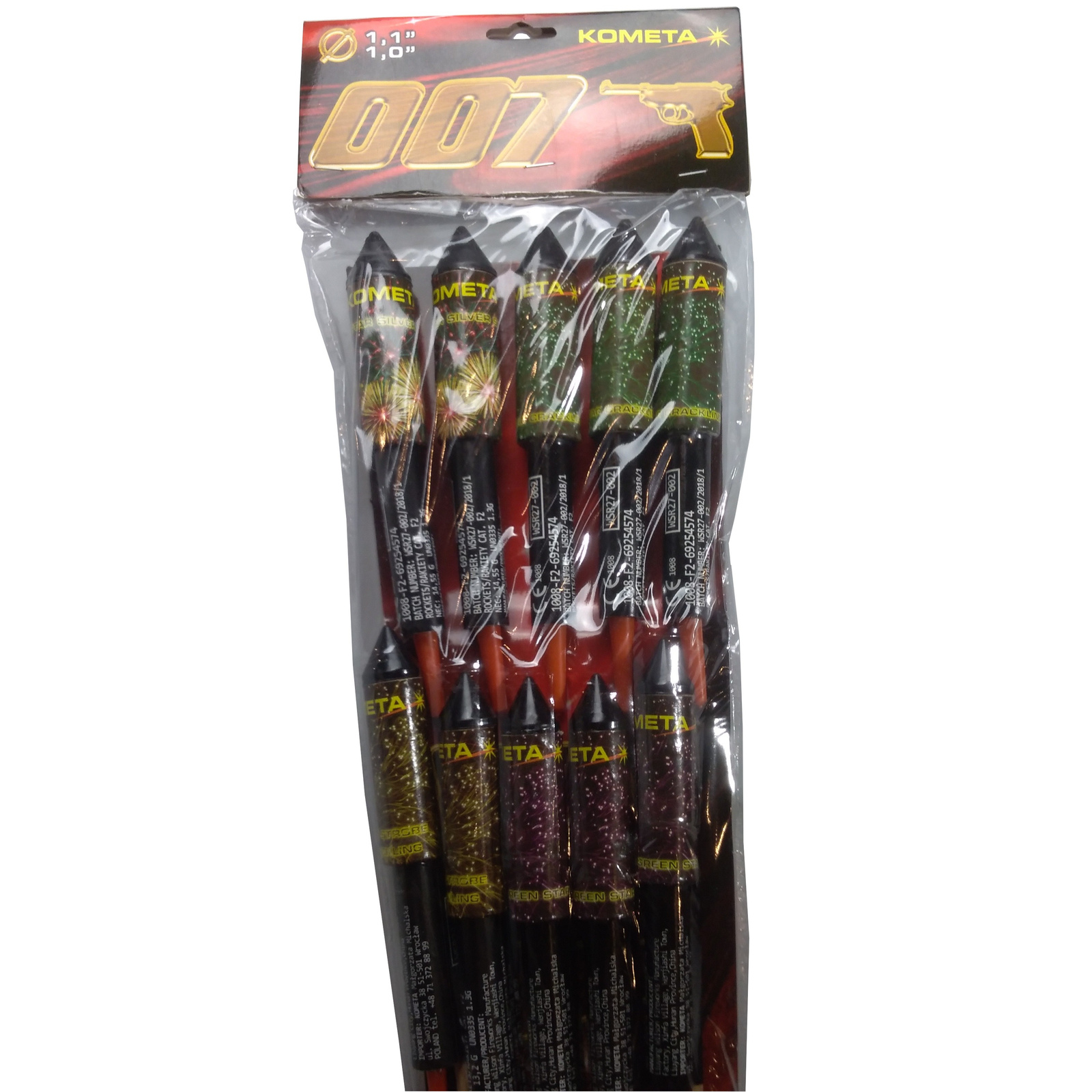 RAKIETY 007 10 SZTUK P9800 — zdjęcie 2