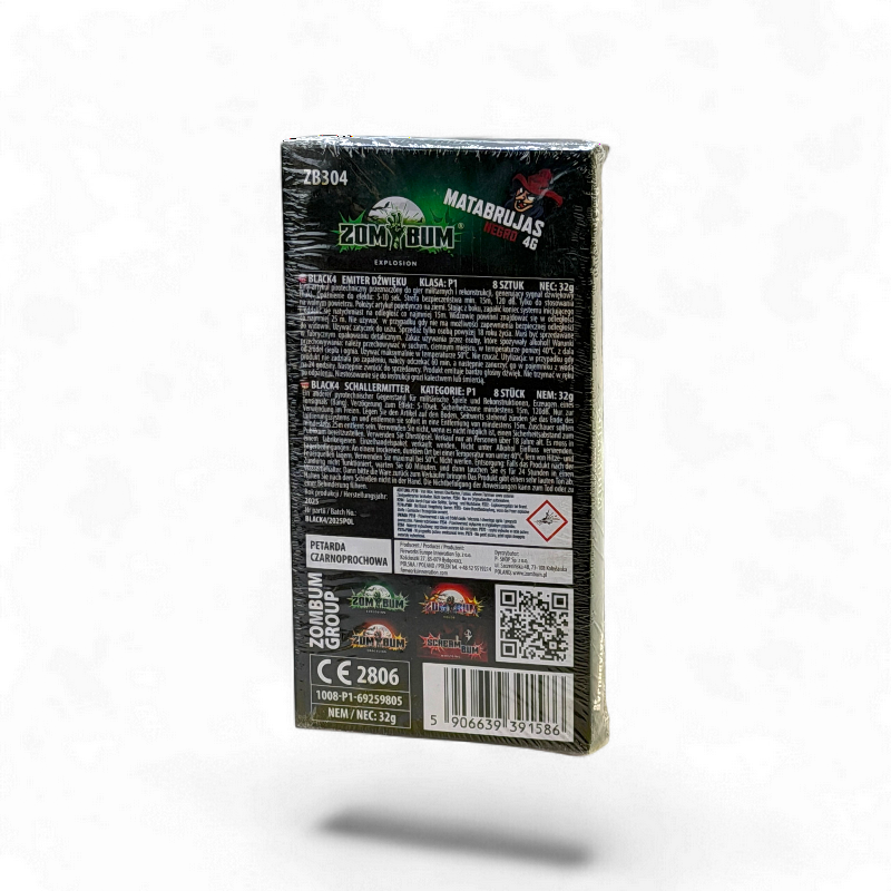 ZOM BUM MATABRUJAS NEGRO 4G 8 PETARD ZB304. Zdjęcie 2