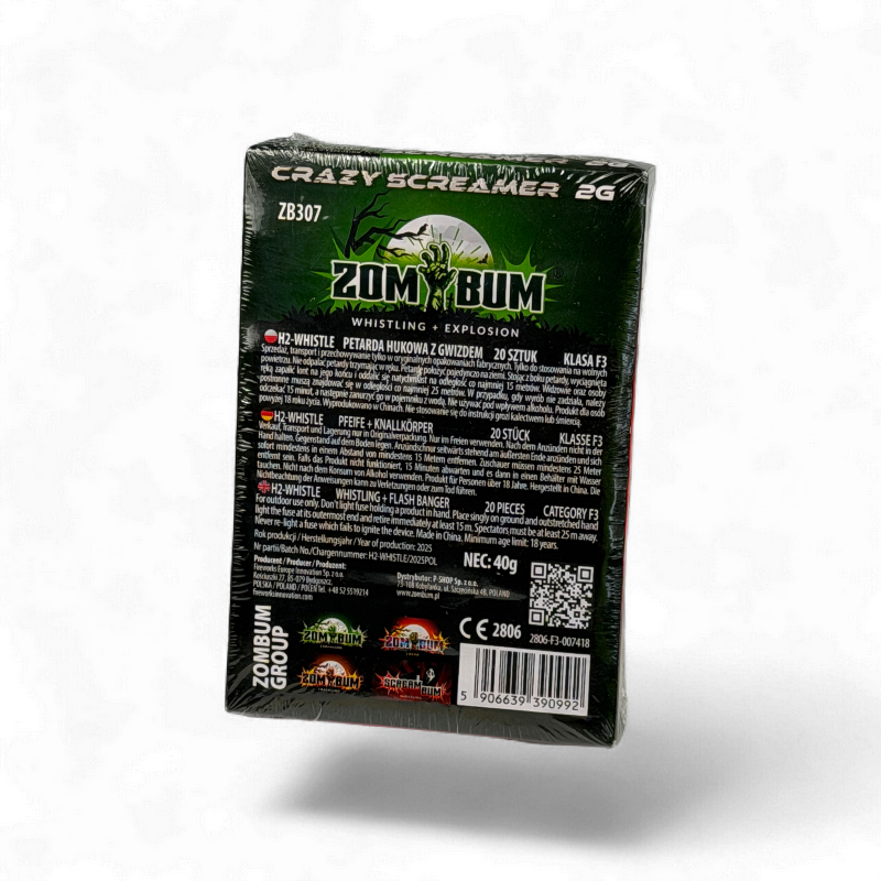 CRAZY SCREAMER 2G PETARDY 20 SZTUK ZB307 — zdjęcie 3