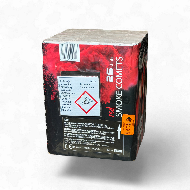 RED SMOKE COMETS 25 SHOTS 30MM TD25R — Bild 3